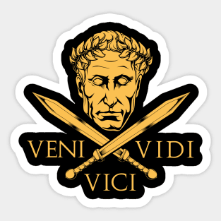 Caesar and Swords - Veni Vidi Vici Sticker